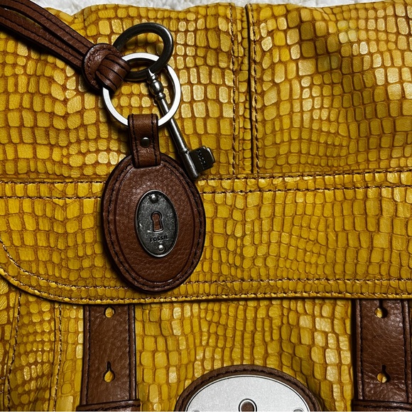 Fossil Yellow Crossbody Handbag - Picture 6 of 7